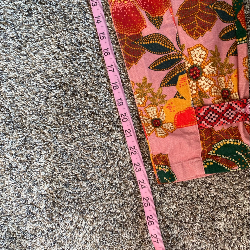 Farm Rio x Anthropologie Esperanza Pink Floral Pants - Picture 10 of 13